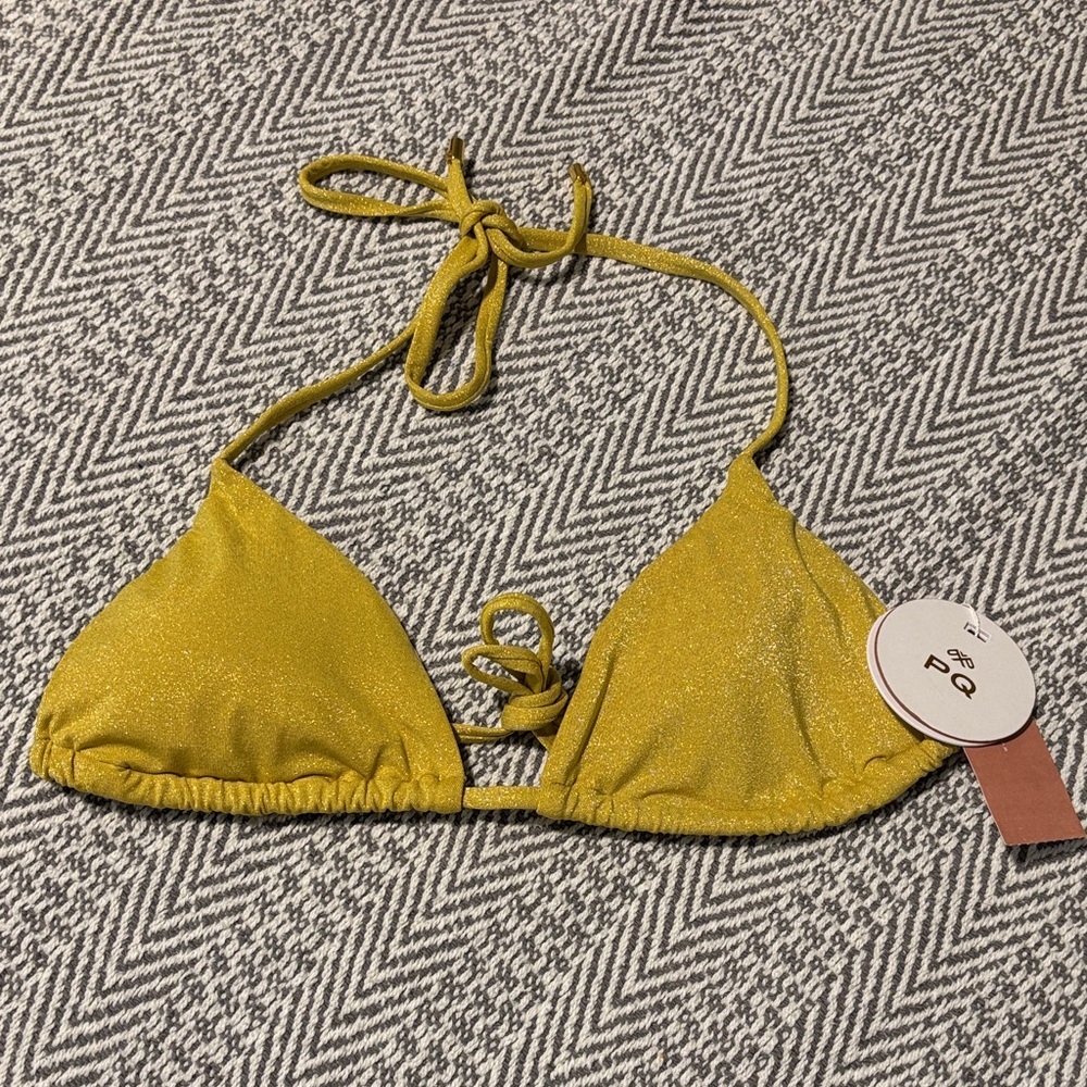 PQ Swim Gold Bikini Top